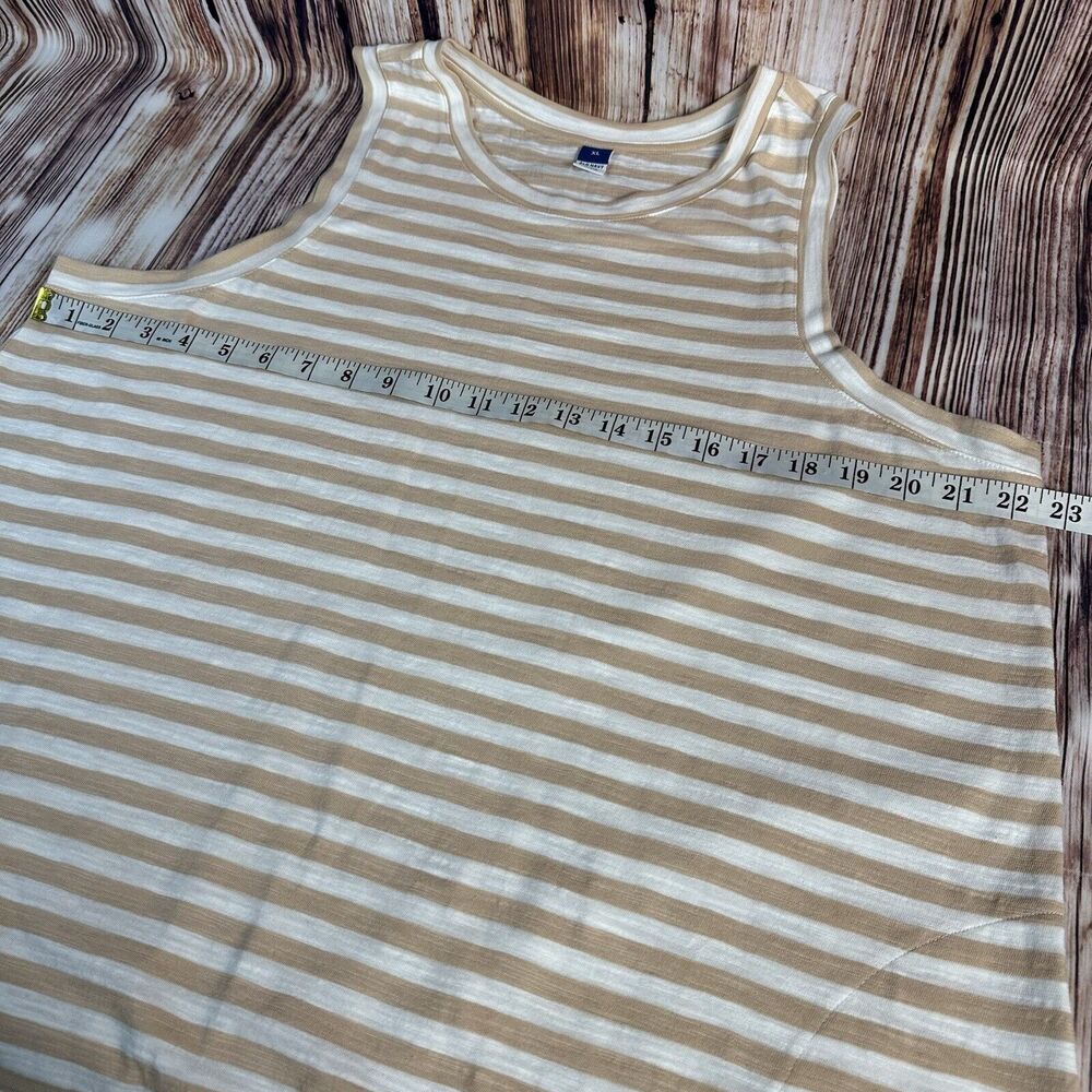 Old Navy Sz X Large Aura Stripe Sleeveless Tank A Line Knee Length Dress Pockets - Picture 3 of 8